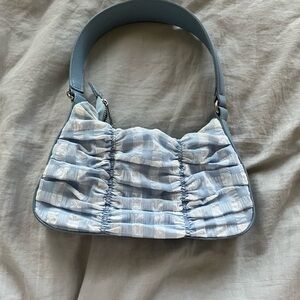 Blue shoulder bag